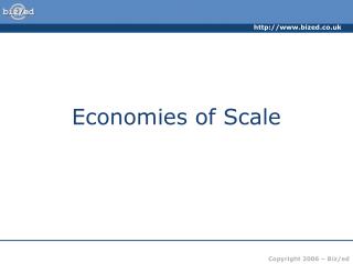 Economies of Scale