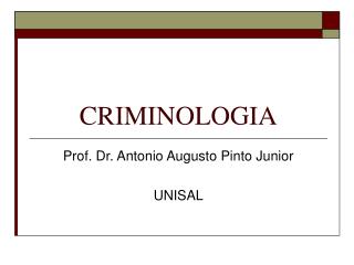 CRIMINOLOGIA