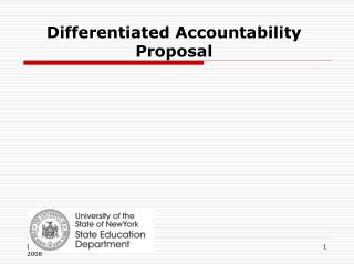 Differentiated Accountability Proposal