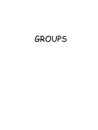 GROUPS