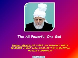 The All Powerful One God