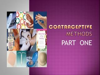 CONTRACEPTIVE METHODS
