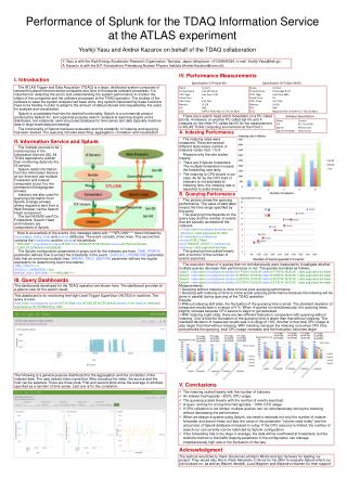 Performance of Splunk for the TDAQ Information Service at the ATLAS experiment