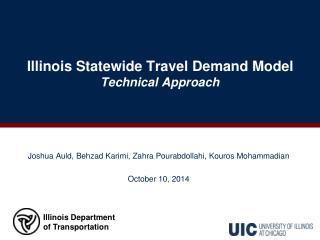 Illinois Statewide Travel Demand Model Technical Approach