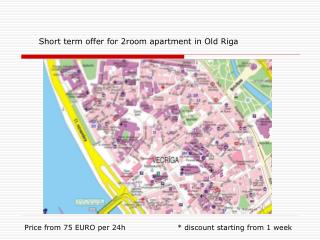Short term offer for 2room apartment in Old Riga