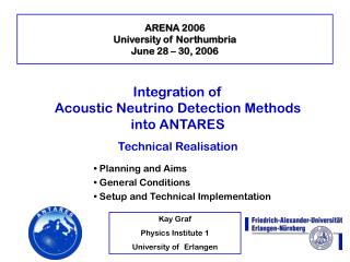 ARENA 2006 University of Northumbria June 28 – 30, 2006