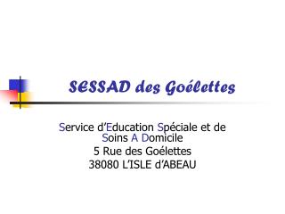 SESSAD des Goélettes