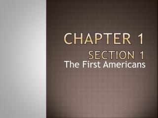 Chapter 1 Section 1