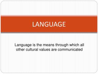 LANGUAGE