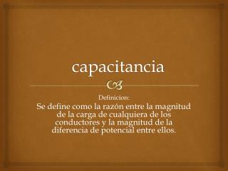 capacitancia