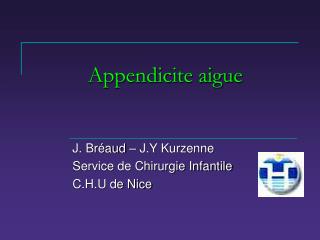 Appendicite aigue