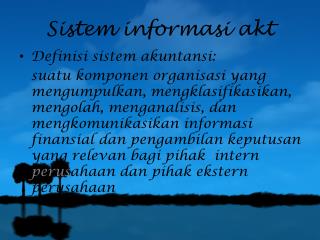 Sistem informasi akt