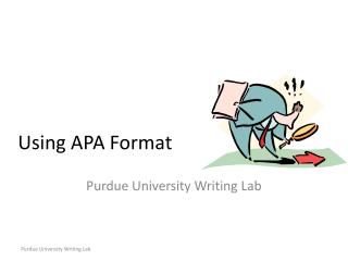 Using APA Format