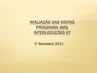 Avaliação das Visitas Programa AMG Interlocuções ST