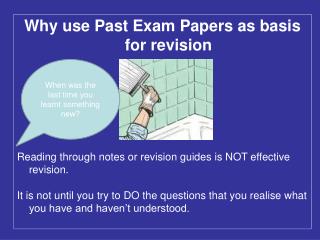 Why use Past Exam Papers as basis for revision