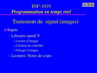 Traitement du signal (images)