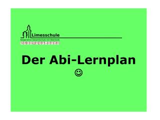 Der Abi-Lernplan 