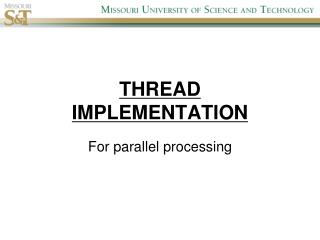 THREAD IMPLEMENTATION