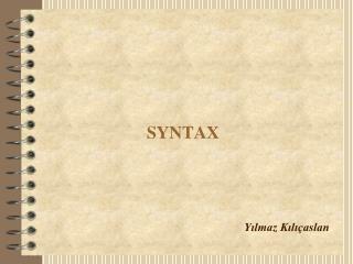 SYNTAX