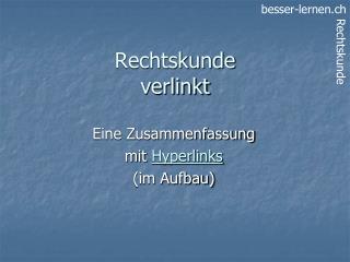 Rechtskunde verlinkt