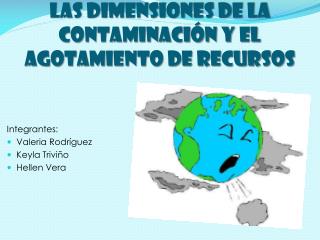 LAS DIMENSIONES DE LA CONTAMINACIÓN Y EL AGOTAMIENTO DE RECURSOS