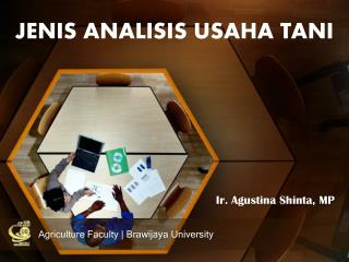 JENIS ANALISIS USAHA TANI