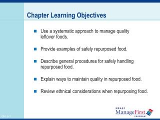 Chapter Learning Objectives