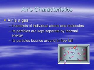 Air’s Characteristics