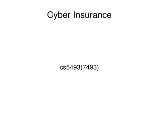 Cyber Insurance