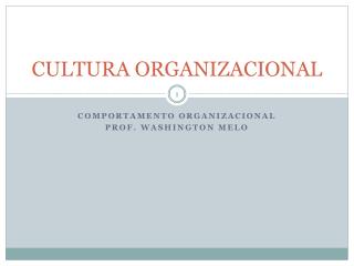 CULTURA ORGANIZACIONAL