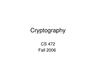 Cryptography