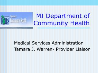 MI Department of Community Health