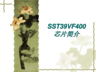 SST39VF400 芯片简介