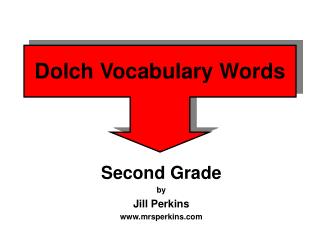 Dolch Vocabulary Words