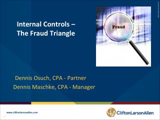 Internal Controls – The Fraud Triangle