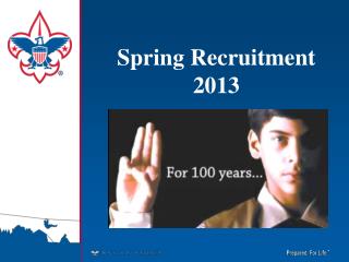 Spring Recruitment 2013