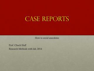 Case Reports