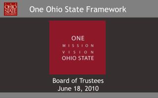 One Ohio State Framework