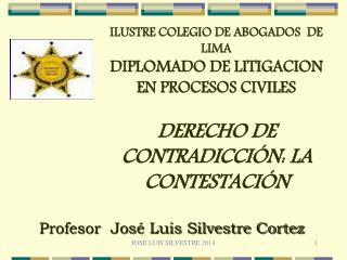 Profesor José Luis Silvestre Cortez