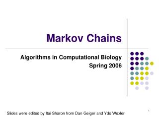 Markov Chains