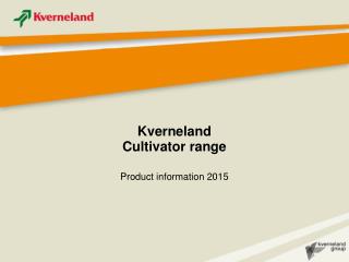 Kverneland Cultivator range