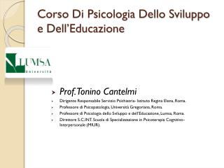 Corso Di Psicologia Dello Sviluppo e Dell’Educazione