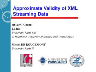 Approximate Validity of XML Streaming Data