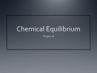 Chemical Equilibrium