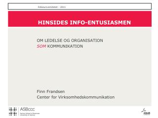 HINSIDES INFO-ENTUSIASMEN