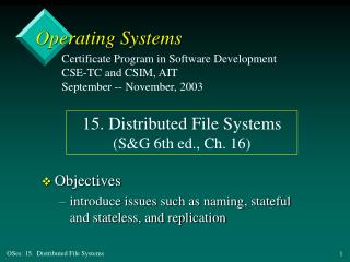 Operating Systems