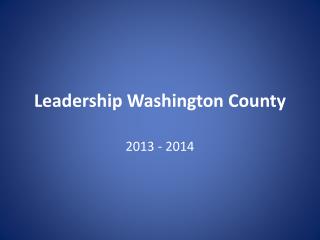 Leadership Washington County
