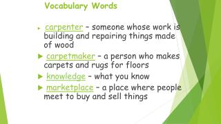 Vocabulary Words