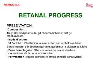 BETANAL PROGRESS