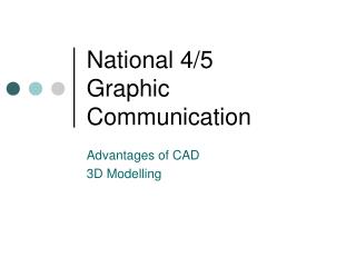 National 4/5 Graphic Communication